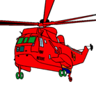 Dibujo Helicóptero al rescate pintado por andry