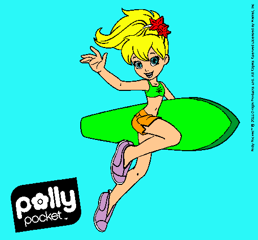 Dibujo Polly Pocket 3 pintado por elsa