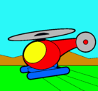 Dibujo Helicóptero pequeño pintado por elicop