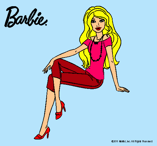 Dibujo Barbie moderna pintado por delfin2011