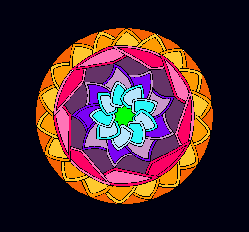 Dibujo Mandala 1 pintado por alba99