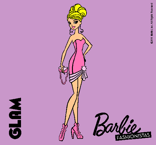 Dibujo Barbie Fashionista 5 pintado por Martam