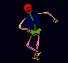 Dibujo Esqueleto contento pintado por MARSISO