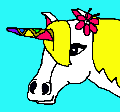 Dibujo Unicornio II pintado por meliz