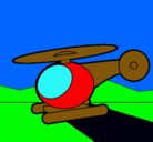 Dibujo Helicóptero pequeño pintado por pipo
