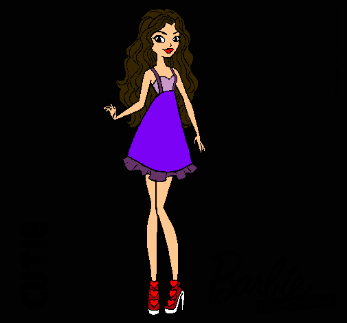 Dibujo Barbie Fashionista 3 pintado por Saphira