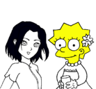 Dibujo Sakura y Lisa pintado por justin-biber