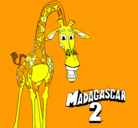 Dibujo Madagascar 2 Melman pintado por MiguelCopi