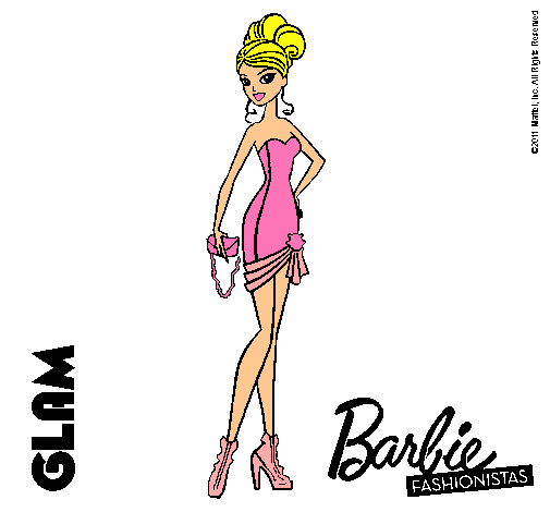 Dibujo Barbie Fashionista 5 pintado por Albarosa