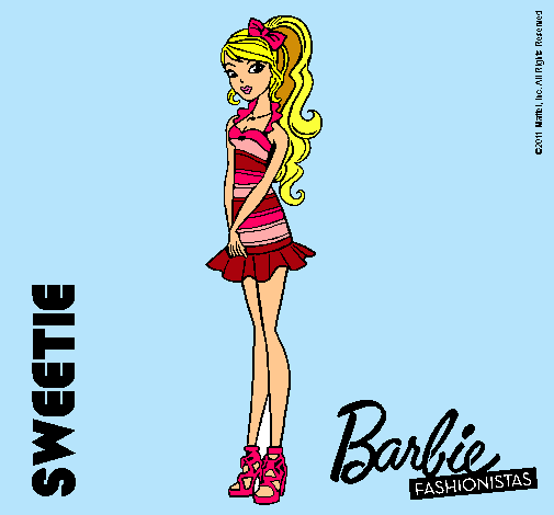 Dibujo Barbie Fashionista 6 pintado por el_eclipse