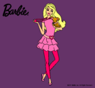 Dibujo Barbie y su mascota pintado por mariayclaudia