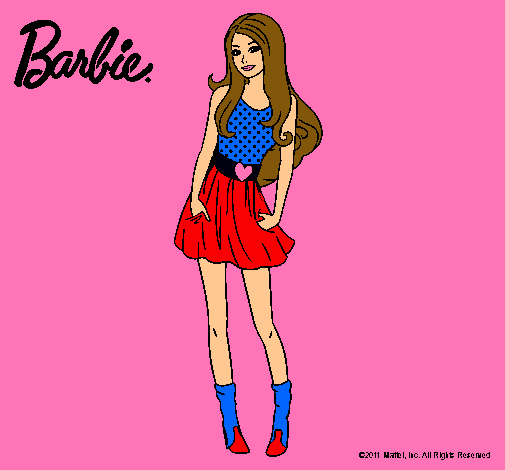 Dibujo Barbie veraniega pintado por ezza_chikaale