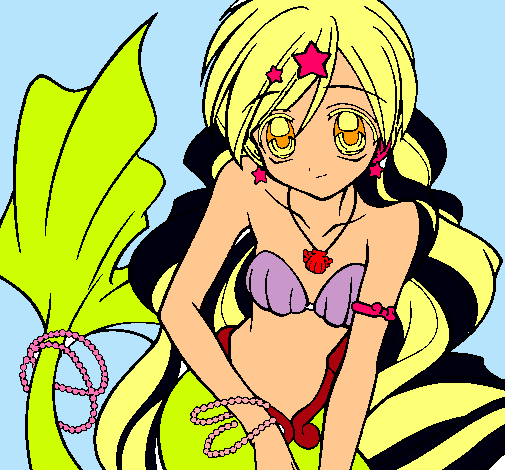 Dibujo Sirena pintado por isavel1