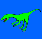 Dibujo Velociraptor II pintado por elian040
