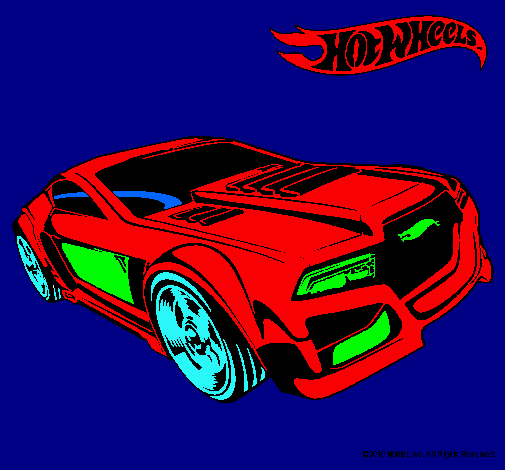 Dibujo Hot Wheels 5 pintado por dasert4444