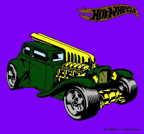 Dibujo Hot Wheels 6 pintado por sebita