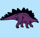Dibujo Stegosaurus pintado por nirruec