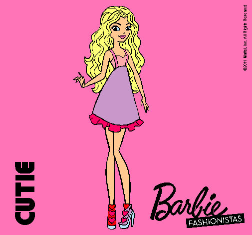 Dibujo Barbie Fashionista 3 pintado por saray11