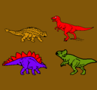 Dibujo Dinosaurios de tierra pintado por flavio