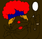 Dibujo Chef con bigote pintado por 123535251241