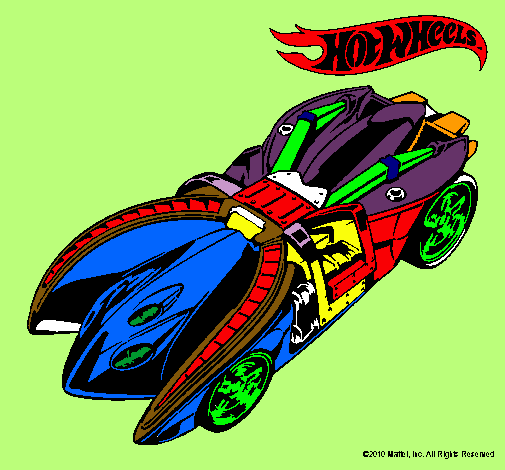 Dibujo Hot Wheels 7 pintado por dasert4444