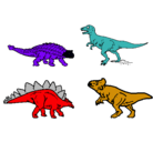 Dibujo Dinosaurios de tierra pintado por avatar