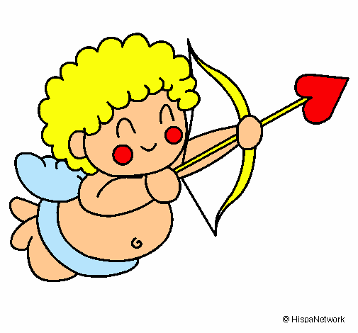 Dibujo Cupido pintado por Albarosa