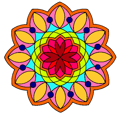 Dibujo Mandala 3 pintado por xisco