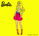 Dibujo Barbie veraniega pintado por india
