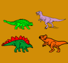 Dibujo Dinosaurios de tierra pintado por sinohsuke