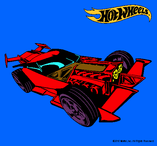 Dibujo Hot Wheels 9 pintado por sebita