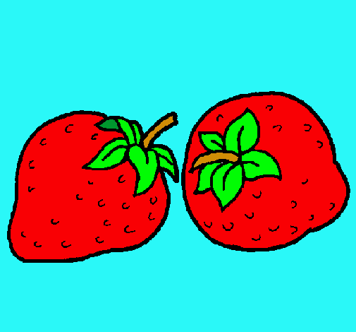 Dibujo fresas pintado por tana2002