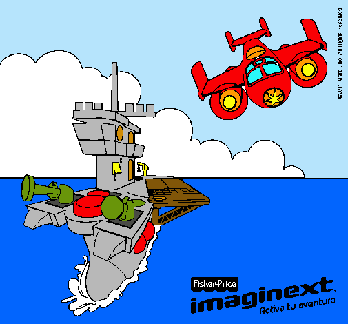 Dibujo Imaginext 18 pintado por sebita