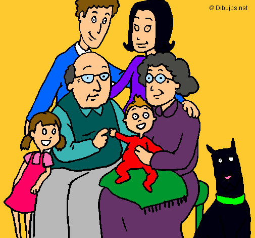 Dibujo Familia pintado por albica