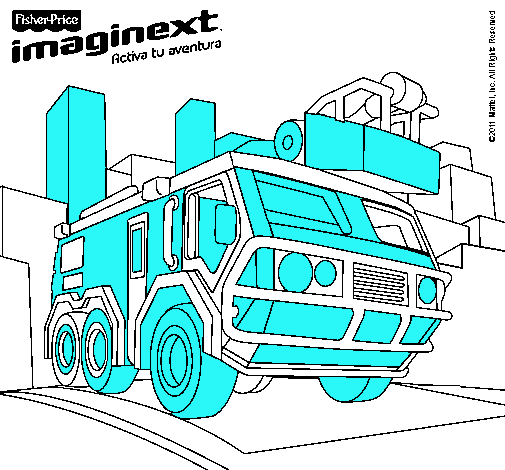 Dibujo Imaginext 1 pintado por isbena