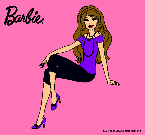 Dibujo Barbie moderna pintado por ezza_chikaale