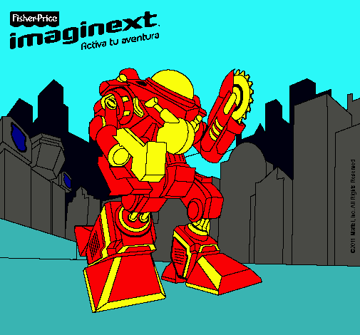 Dibujo Imaginext 4 pintado por sebita