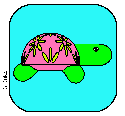 Dibujo Tortuga 4 pintado por adrianax