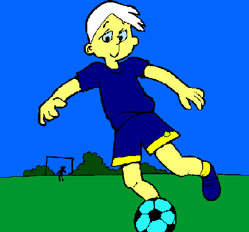 Dibujo Jugar a fútbol pintado por garikoitz