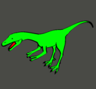 Dibujo Velociraptor II pintado por ASDE