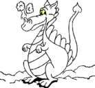 Dibujo Dragón pintado por pasber