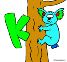 Dibujo Koala pintado por etzuko