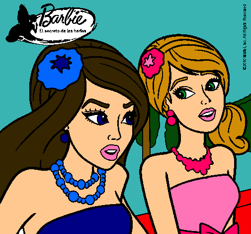 Dibujo Barbie y su amiga pintado por el_eclipse