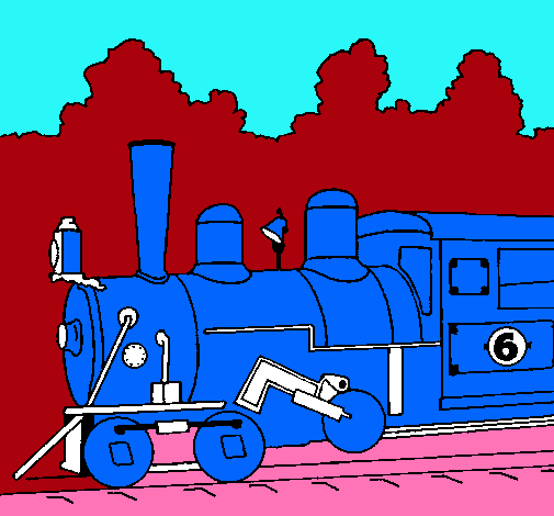 Dibujo Locomotora pintado por isbena