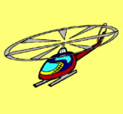 Dibujo Helicóptero pintado por qwertyuiopas