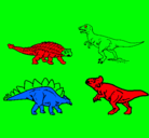 Dibujo Dinosaurios de tierra pintado por elian01