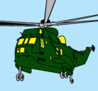 Dibujo Helicóptero al rescate pintado por sebita