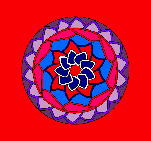 Dibujo Mandala 1 pintado por juliavimercatti