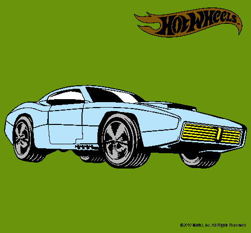 Dibujo Hot Wheels 1 pintado por sebita