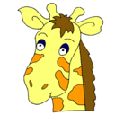 Dibujo Cara de jirafa pintado por miguelrojas
